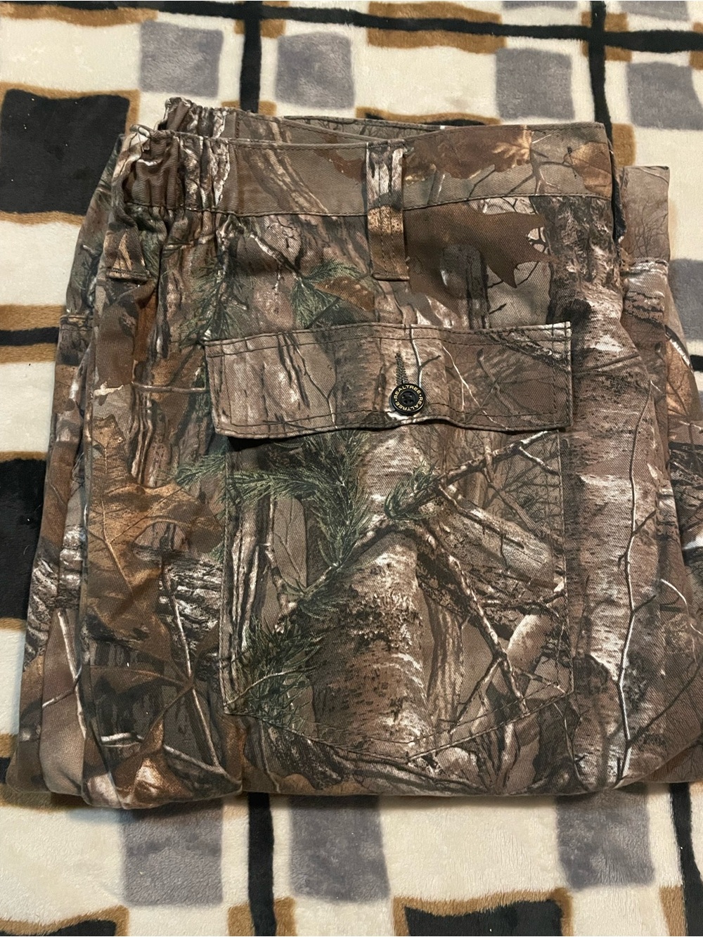 REALTREE Men's Camouflage Cargo pants - Brown Camo, XL
